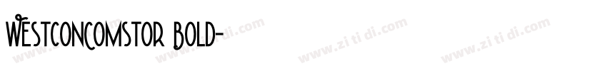 WestconComstor Bold字体转换